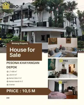 DIJUAL RUMAH DI PESONA KHAYANGAN JUANDA DEPOK