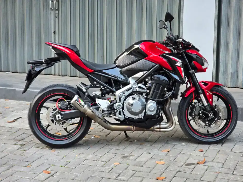 Moge Sport Naked Kawasaki Z900 th 2018 Antik KM4rb Like New Modif Red