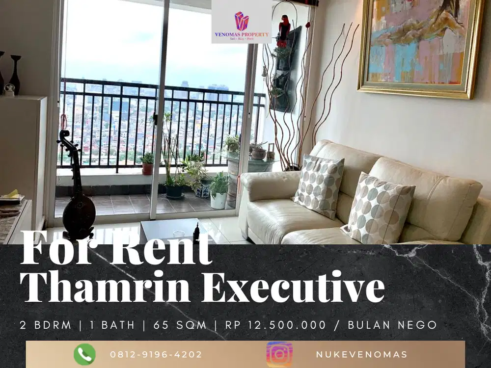 Disewakan Apartement Thamrin Executive Full Furnished 2 Bedrooms