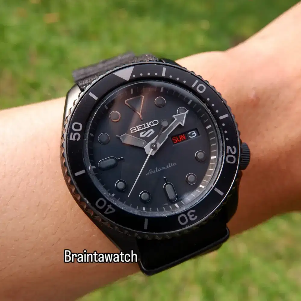 Seiko 5 Sports 5KX Blackout Fullset Mulus
