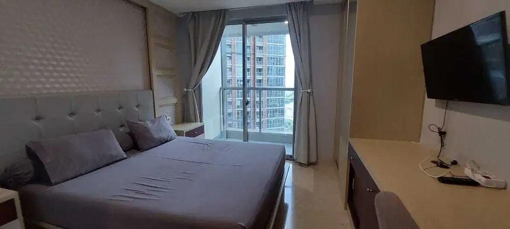 jual cepat apartemen gold coast PIK studio furnish