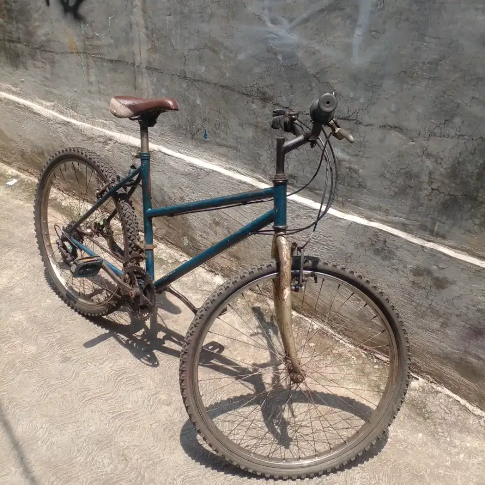 Sepeda mountain bike lama 5 speed tinggal pakai