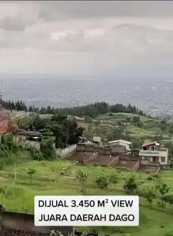 JUAL TANAH bonus villa HITUNG TANAH, samping dago resort