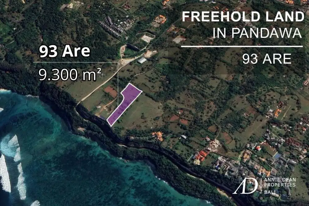 FREEHOLD CLIFF-TOP LAND IN PANDAWA (9,300 M2) WITH 44M FRONTAGE