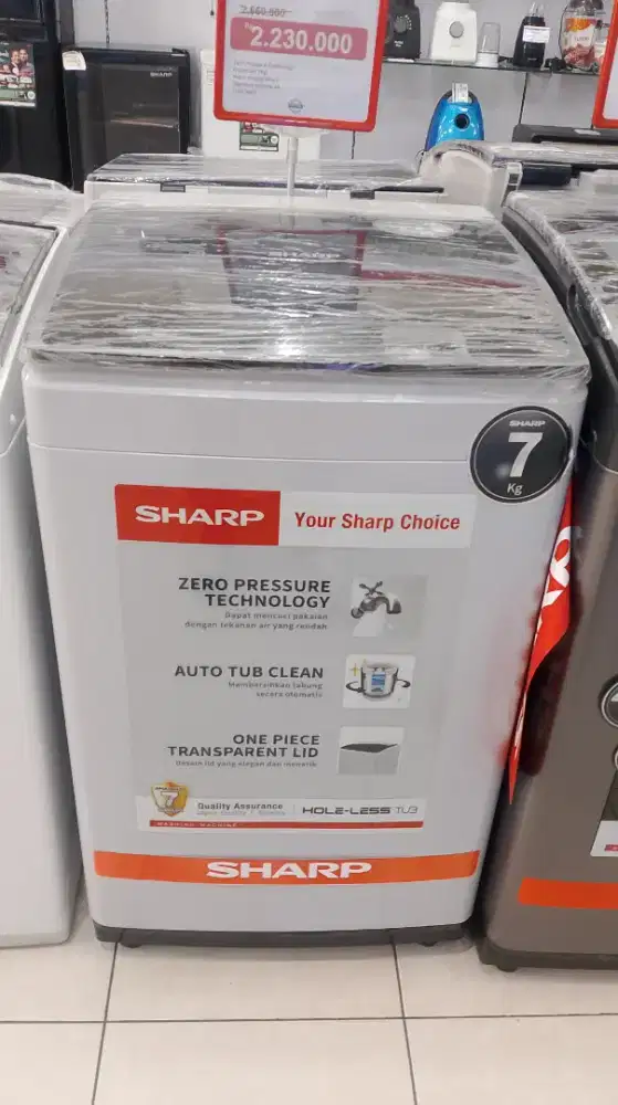 MESIN CUCI SHARP 7000PGG 7KG SEMUDAH ITU Via Home Credit