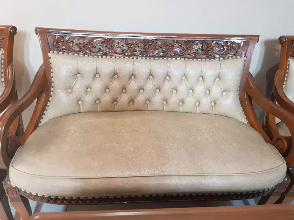 Sofa jati cantik 321