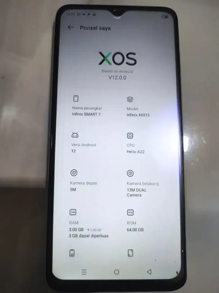 Infinix smart 7 ram 3 model X6515...beli 1 gratis 3