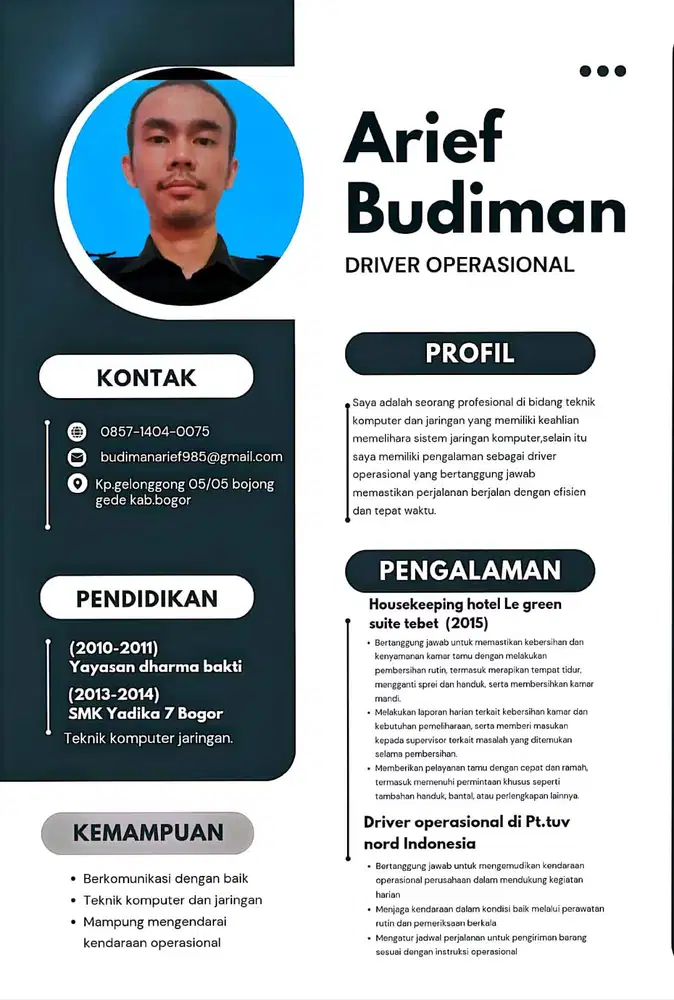 Cari lowongan driver sim A