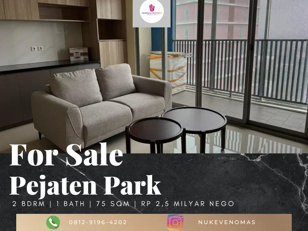 Dijual Apartement Pejaten Park 2BR Full Furnished Lantai Sedang