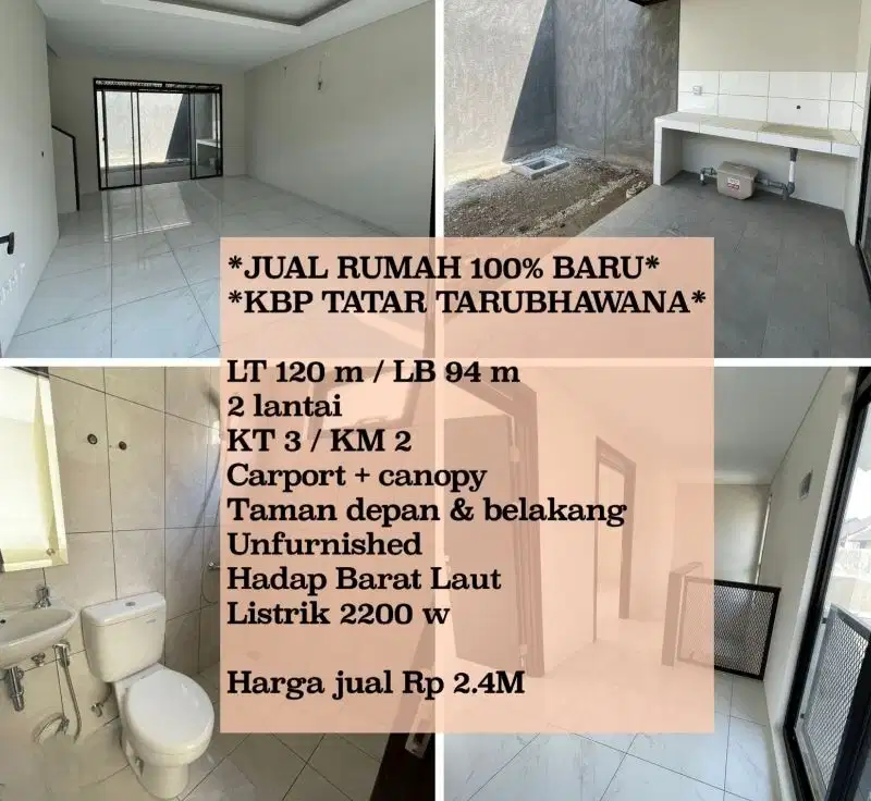 Murah, Rumah Baru KBP Tatar Tarubhawana