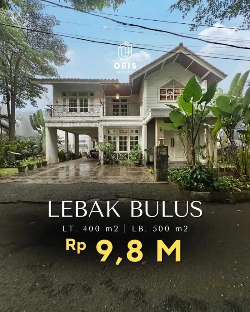 Rumah Asri 2 Lantai Dalam Komplek di Lebak Bulus Jakarta Selatan