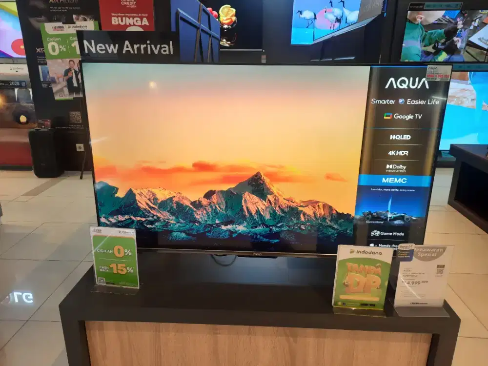 Aqua Google Tv 4K 50inc bisa Kredit/Cash