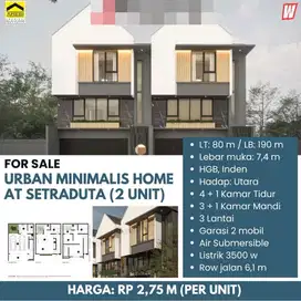 Termurah! Rumah 3 lantai di Setraduta Bandung