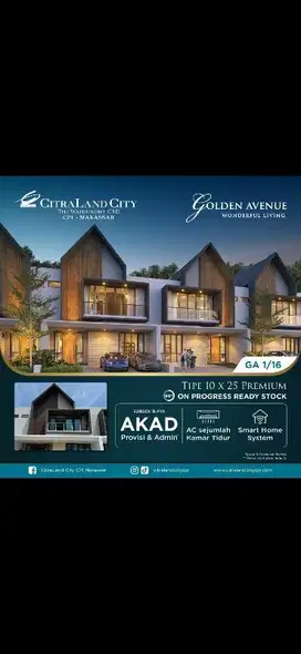 On Progress Ready Stok Golden Avenue Tipe Premium