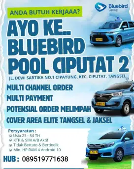 Driver supir sopir taxi bluebird