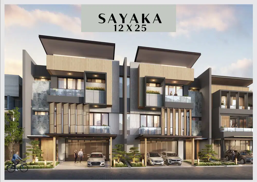 Rumah 3 Lantai Okinawa Pasir Putih Residence di PIK 2