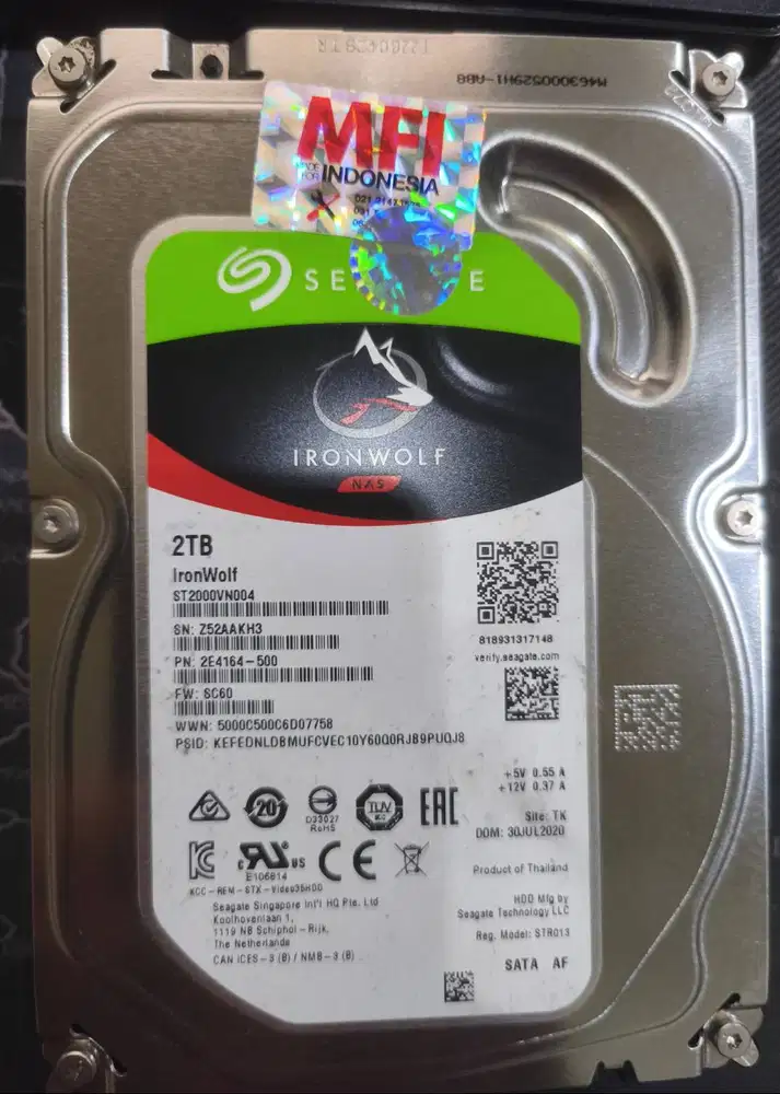 HD NAS 2TB 3.5 Seagate IRONWOLF