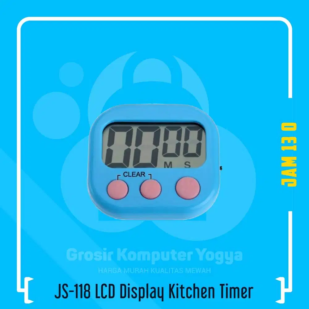 JS-118 LCD Display Kitchen Countdown Clock Timer Masak Dapur