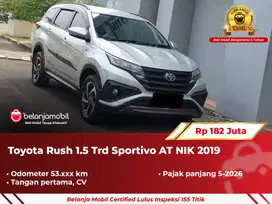 [ GARANSI 5TH ] Toyota Rush 1.5 Trd Sportivo AT Silver 2019 2020