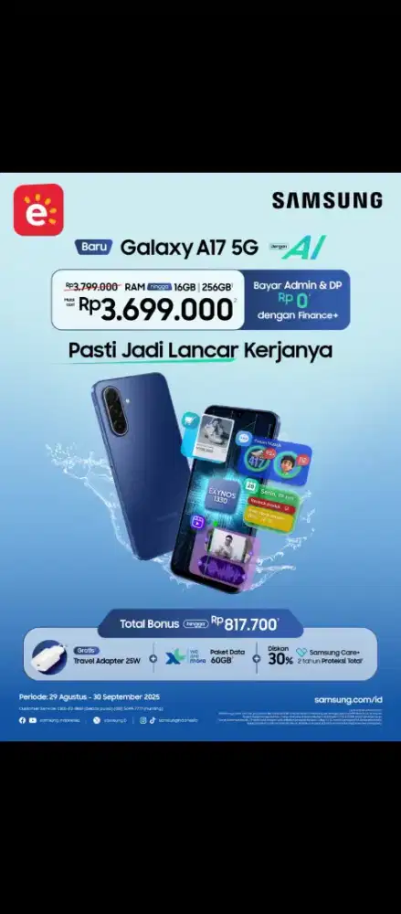 Cash / Credit Samsung A17 5G tanpa dp