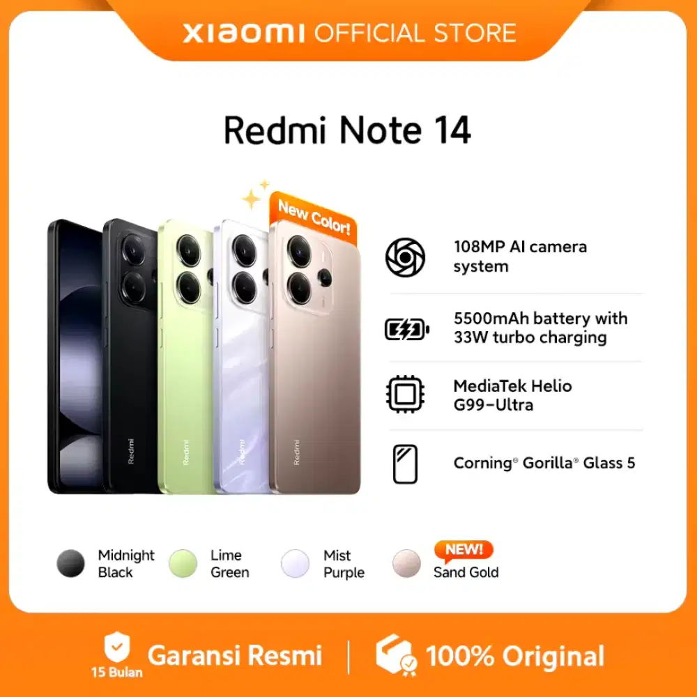 Xiaomi Note 14 series ram 8 Rom 256 GB