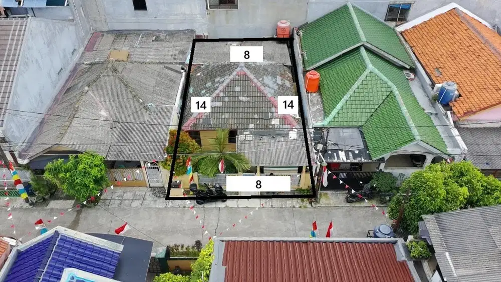 Rumah Hitung Tanah di Komplek Harapan Kita Dekat RS Siloam dan FK UPH