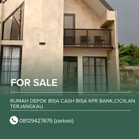 Rumah Depok Bisa cash bisa KPR bank,Ciciilan Terjangkau