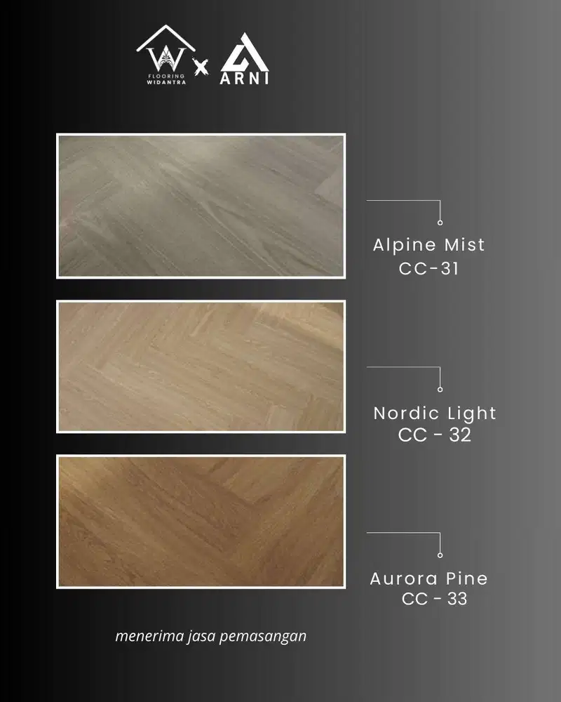 LANTAI SPC CHAMPION HERRINGCORE MOTIF KAYU TEBAL 5mm