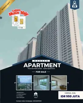 Dijual Apartemen Callia Pulomas Park Center