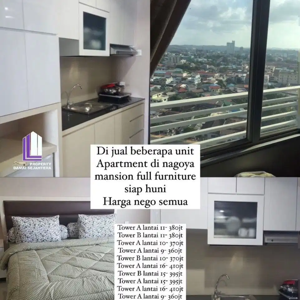 Dijual Cepat ! Beberapa unit nagoya mansion