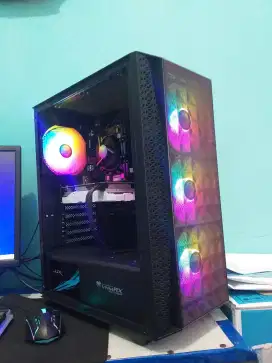 PC INTEL I3 10105 RX580 8GB SSD NVME GAMING DESAIN OK