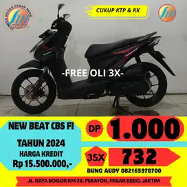 HONDA NEW BEAT CBS FI TAHUN 2024 SIAP PAKAI, BERGARANSI, GRATIS OLI