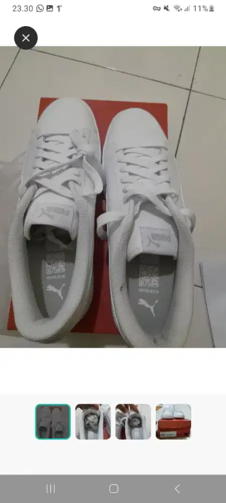 Puma smash v2l white