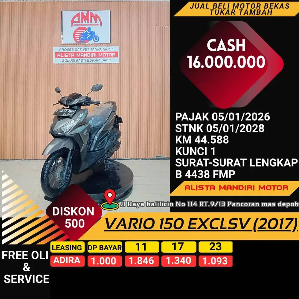 VARIO 15O OLD TH 2017 BISA KREDIT DP 1JTAN