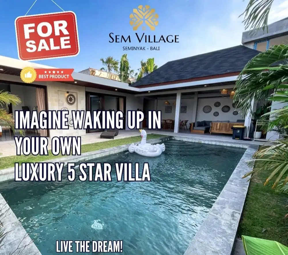 Sem Village Seminyak Bali-Leasehold Villa In Seminyak,Bali-Unit Ready