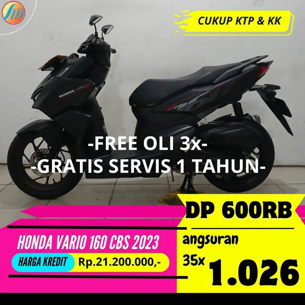 HONDA VARIO 160 CBS 2023 KREDIT DP HANYA 600RIBU ANGSURAN TERJANGKAU