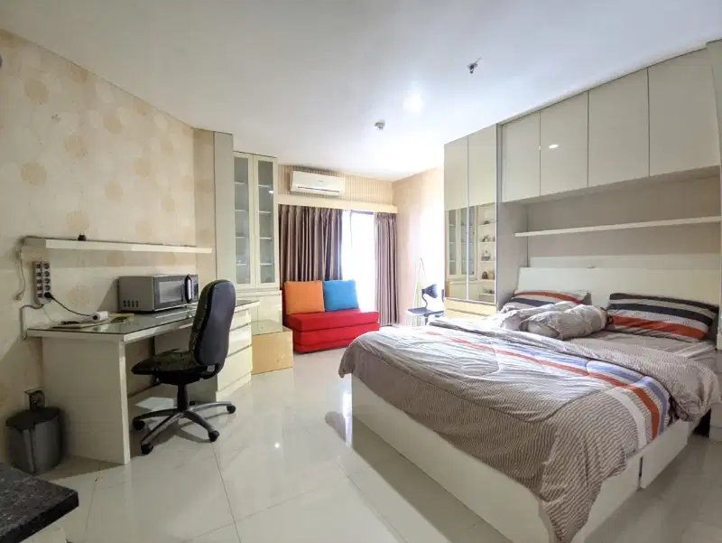 Disewakan apartemen studio murah, cantik strategis di tgh kota