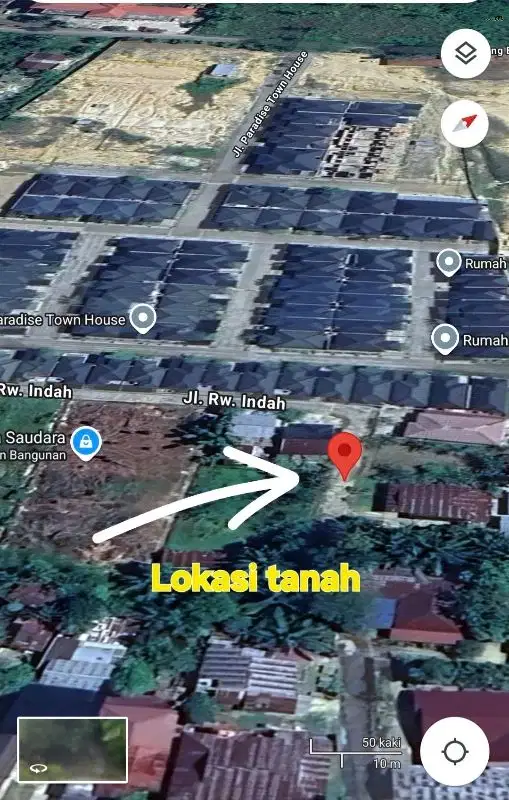 Tanah murah daerah jl Harapan Raya kota Pekanbaru