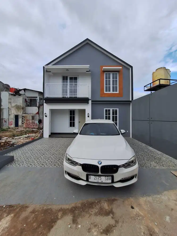 S772 Rumah Skandinavia Konsep Mezanine, Struktur Bangunan 2 Lantai