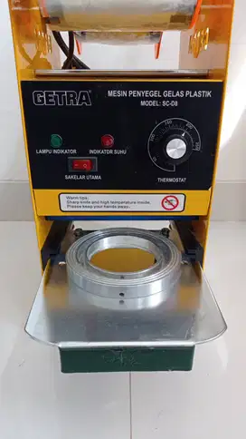 GETRA Cup Sealer Alat Press Gelas SC-D8 (preloved) Bonus Roll Sealer