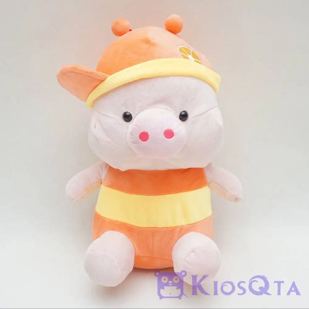 boneka babi kostum lebah topi swag bordir medium