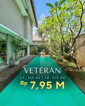 Rumah Cantik Ada Private Pool Dlm Cluster di Getaran Jakarta Selatan