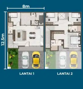Dijual Murah Rumah uk. 8x12,5  PIK 2 Extension Tahunan