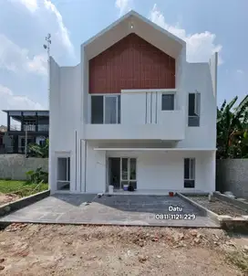 Rumah 2LT Dinding Full Bata Merah Dekat Jl Ry JKT Bogor DP0 FreeBiaya
