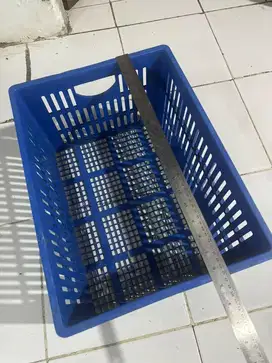 Keranjang Plastik serbaguna ukuran 47x35x26 cm