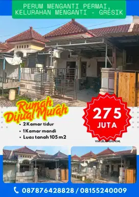 PERUM MENGANNTI PERMAI, KELURAHAN MENGANTI -GRESIK DIJUAL SANGAT MURAH