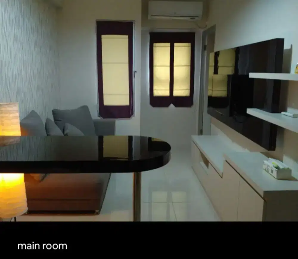 Apartemen Puncak Kertajaya 2BR Full Furnished, Lt 11, View Kolam