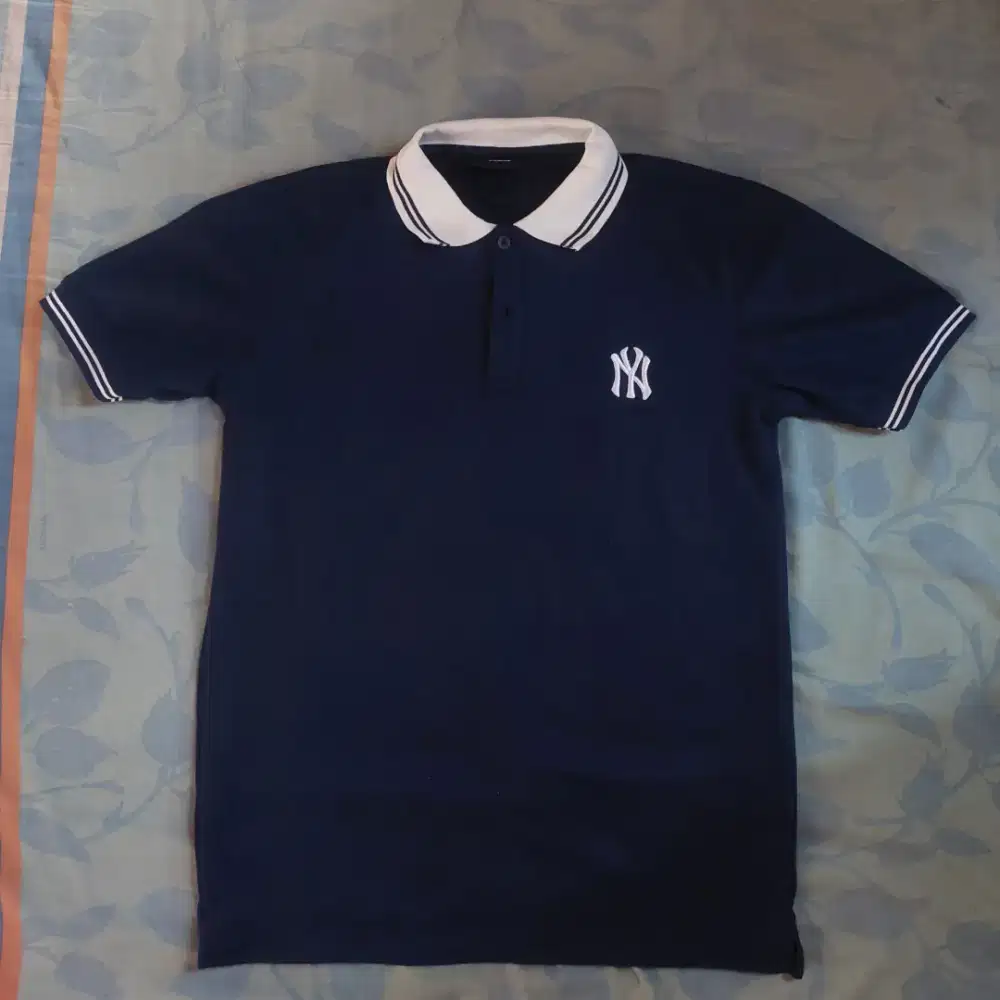 Polo MLB New York Yankess Ori Second, Kaos Polo Pria