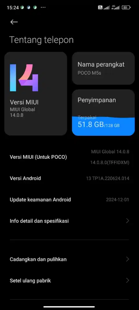 poco m5s mulus lengkap 6/128
