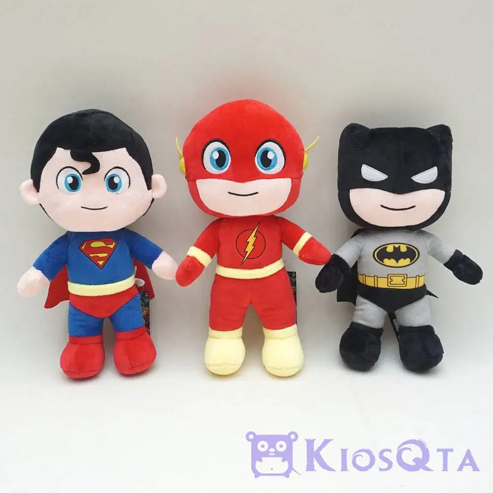 boneka batman / flash / superman superhero DC chibi medium